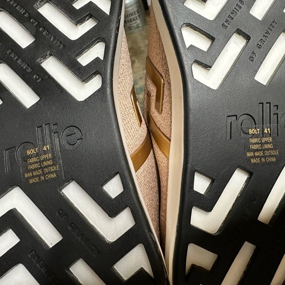 Bolt Lace Up By Rollie Sneaker‎ Sz 41/ Sz10 in rose gold color - Picture 9 of 9